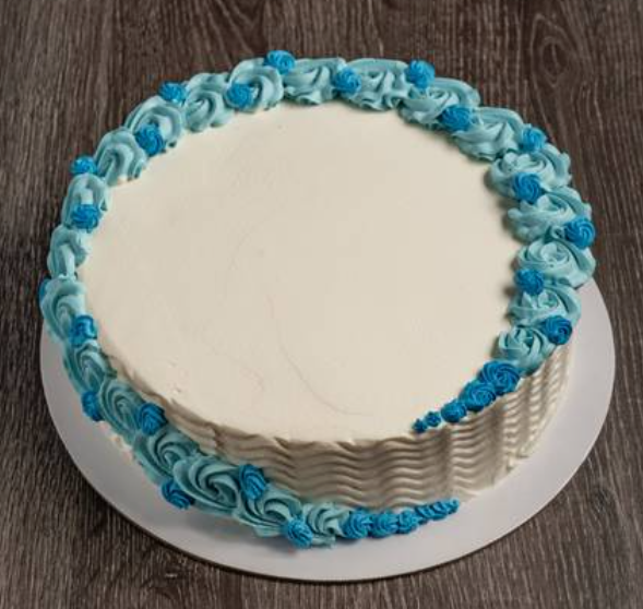 Vanilla Flavour Blue Look Cake 9 Inch